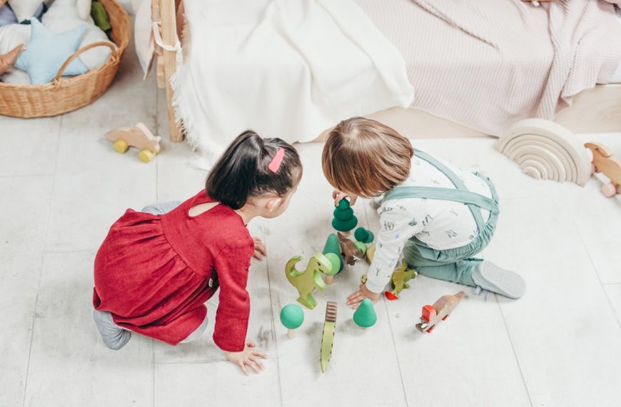 two children playing