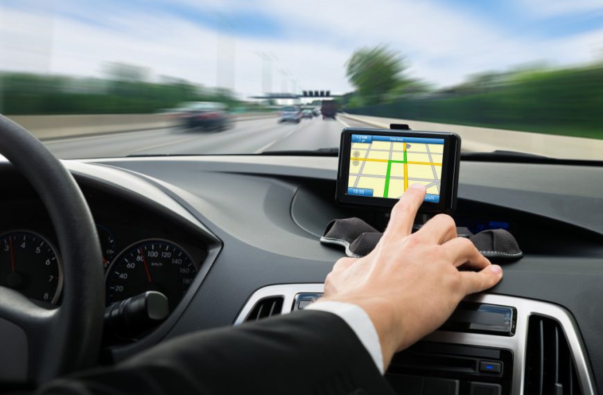 a car dashboard