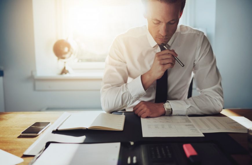 A man engaged with his work